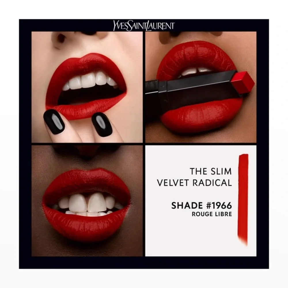 NEW YSL The Slim Velvet Radical Highly Pigmented Velvet Matte Lipstick-#1966